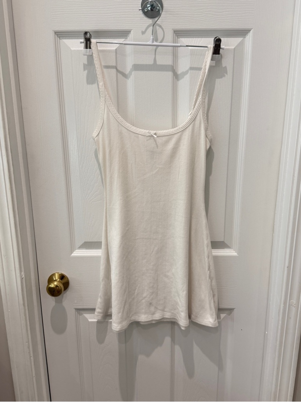SKIMS Drop Needle Pointelle Cami Mini Dress size s - Picture 2 of 4